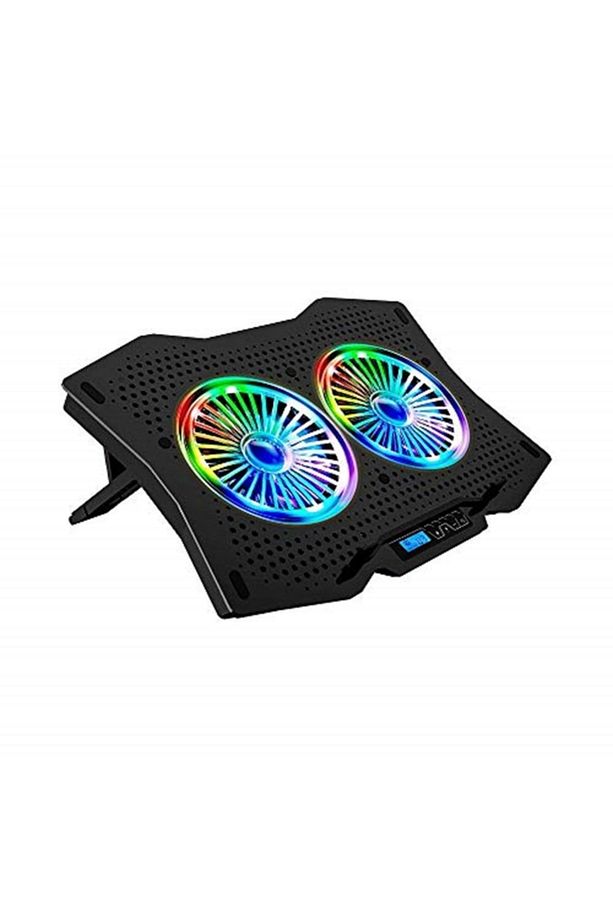 Ad-rc9 Tornado  Uymulu   (2 Adet)fanlı 10"-18" Rgb Işıklı Notebook Soğutucu Stand - 2
