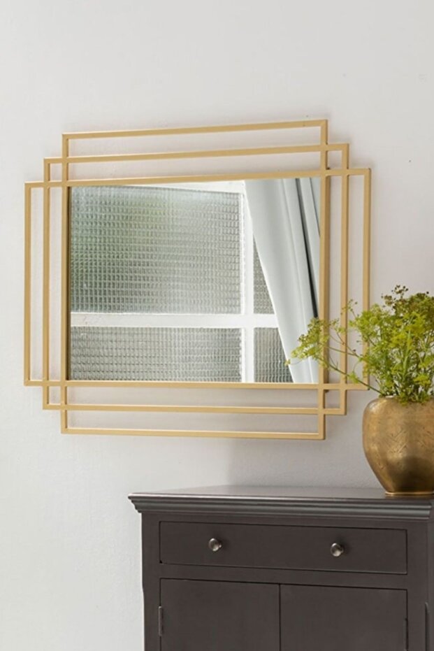 Nested Ayna Eskitme Pirinç - 6