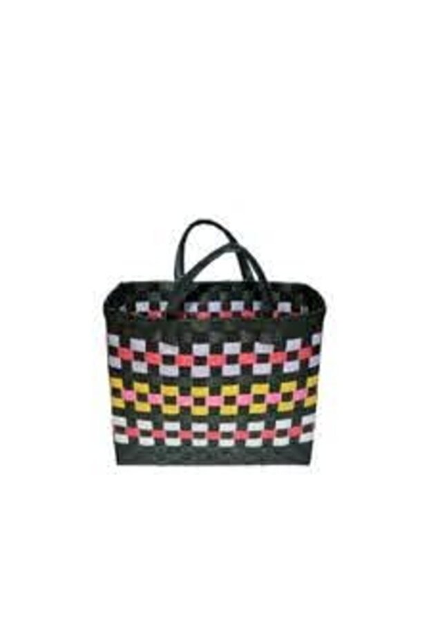 Pazar Çantası El Örmesi Hasır Orta Boy - 2