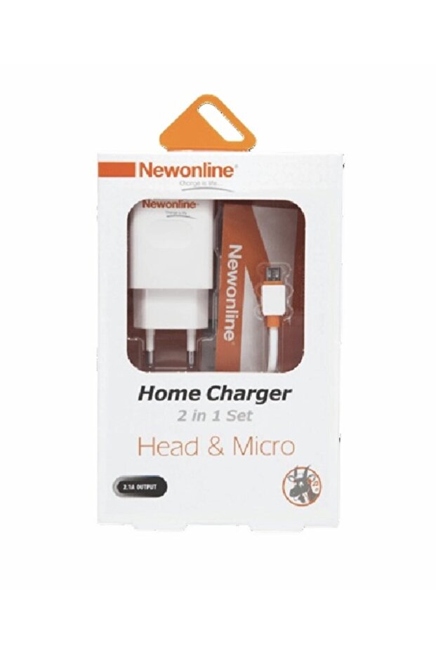 Micro 2.1a Usb Adaptör + 2.0 Usb Data Kablosu