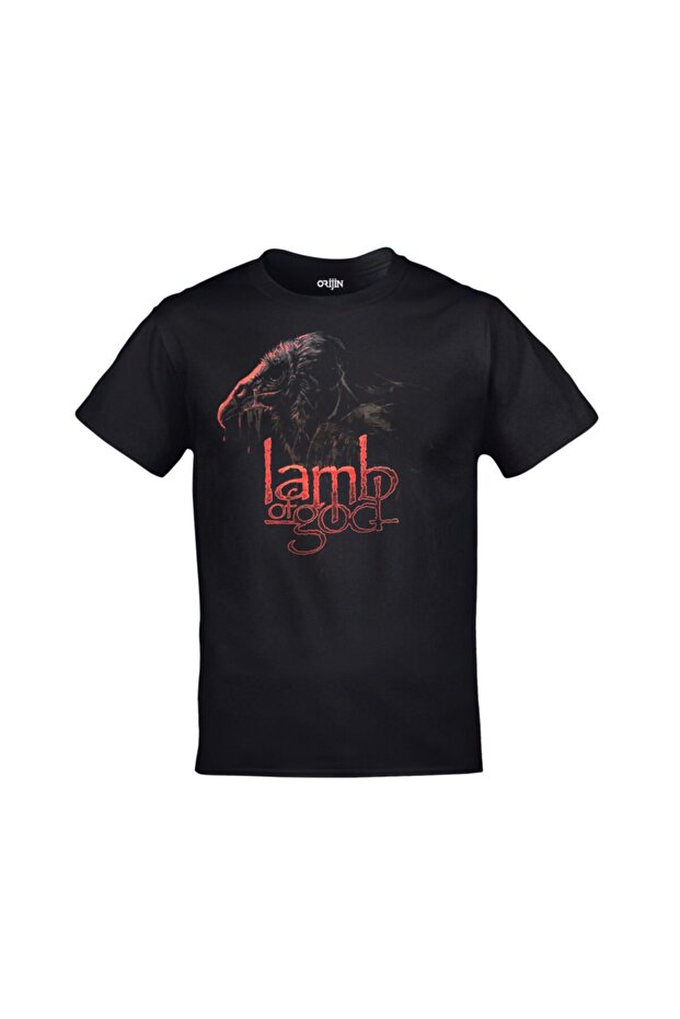 Unisex Black Lamb Of God Printed Tshirt