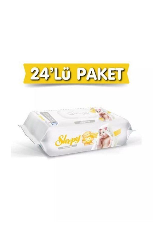 Islak Mendil Sensitive Kapaklı 90 Lı 24 Adet 2160 Yaprak - 1