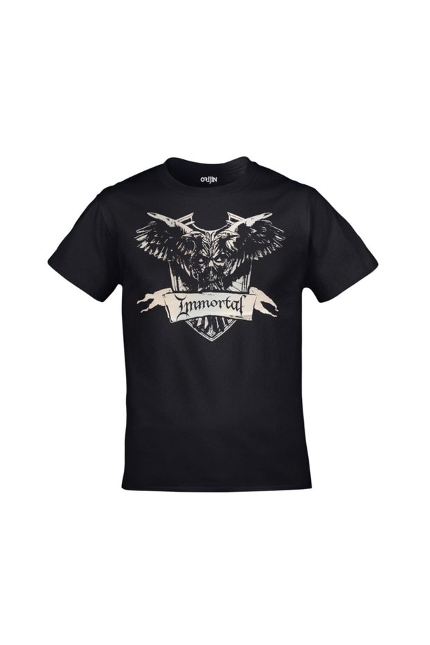 Unisex Black Immortal Northern Chaos Gods Printed T-Shirt