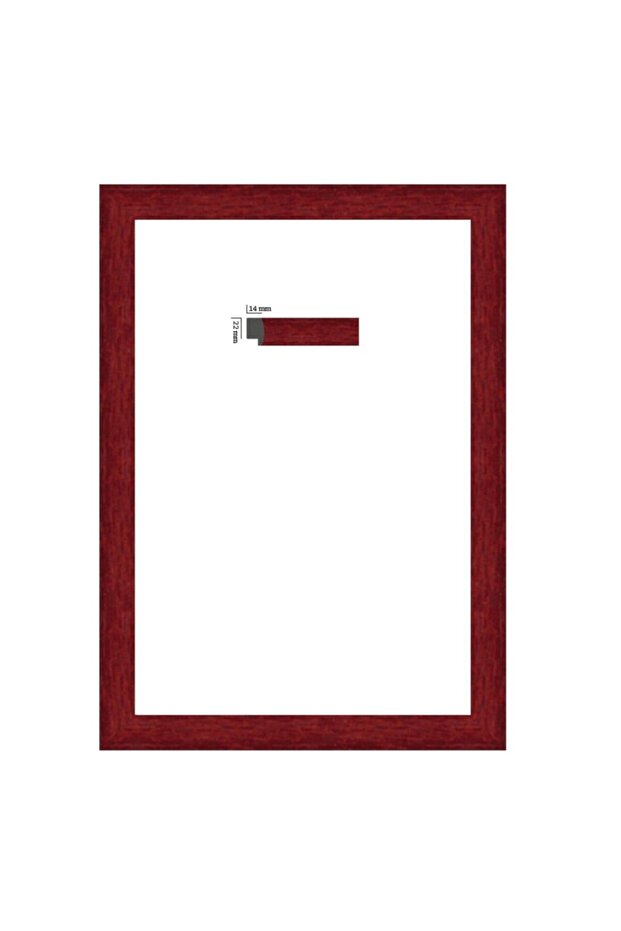 25X35 cm Frame 1St Grade 22mm(Color:Burgundy)
