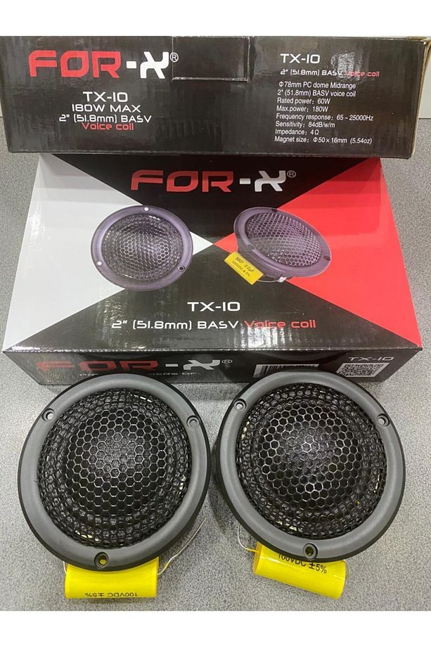 Forx Tx-10 Tweeter 180max 60rms Capı 10cm Iki Adet - 1