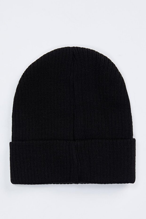 Kadın Black Red Basic Triko Bere R7545AZ20WN - 2