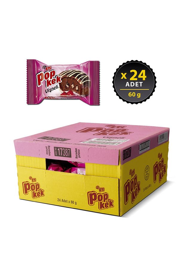 Popkek Vişneli Kek 60 g x 24 Adet - 2