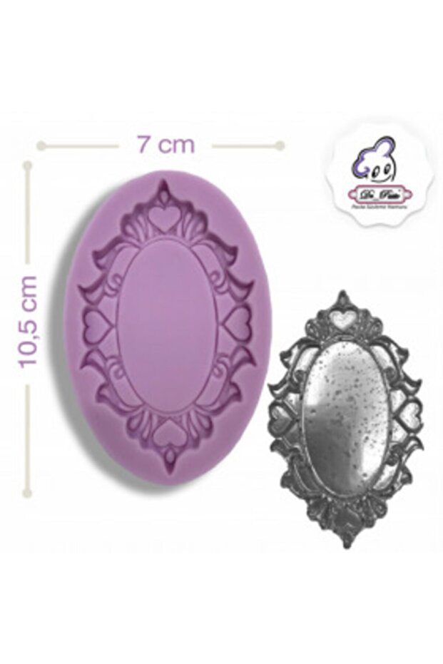 Silikon Kalıp Oval Çerçeve - 1