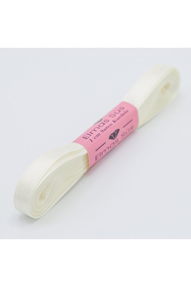 Cream Satin Ribbon 1 cm 10 meters