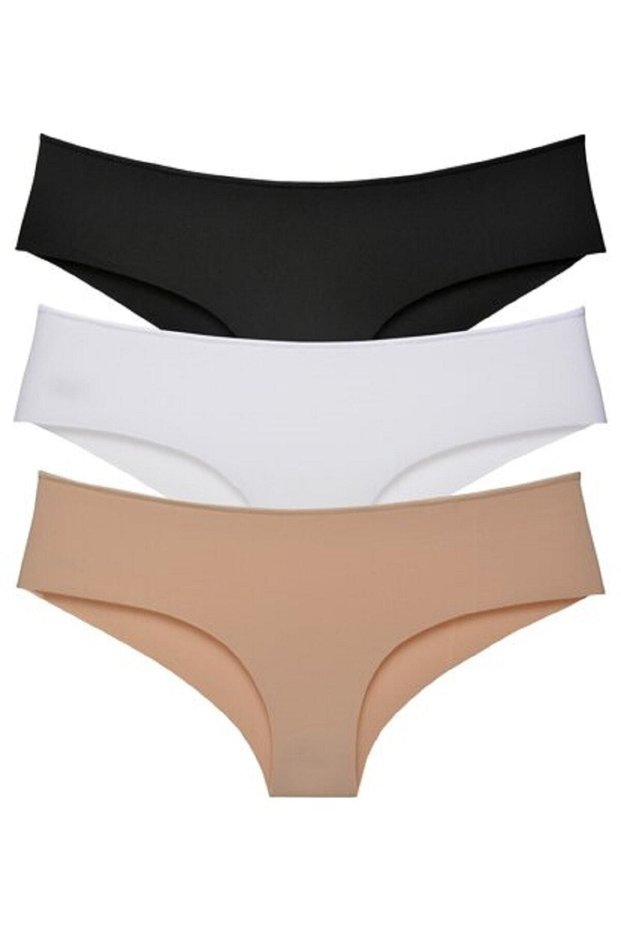 Women's Colorful Non-Marking Laser Cut Panties Pack of 6