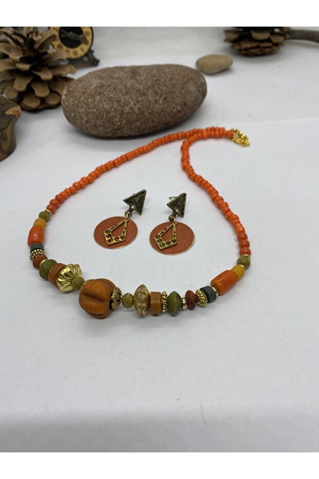 Handmade Ethnic Authentic Hippie Bohemian Necklace Earring Set
