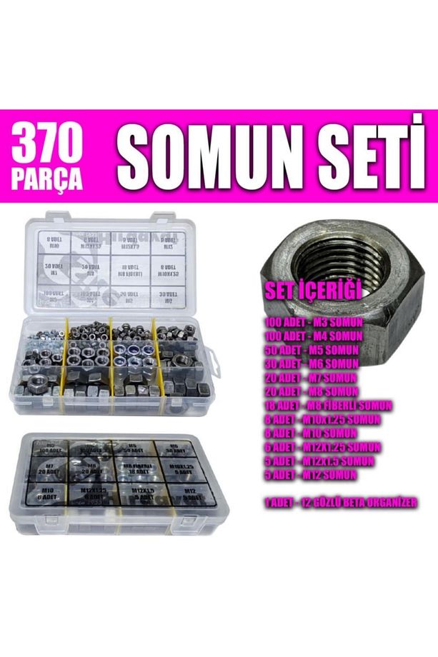 370 Parça Somun Seti - 1