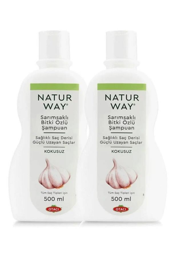 Naturway Sarımsaklı Güçlendirici Bitkisel Şampuan 500ml X2 - 1