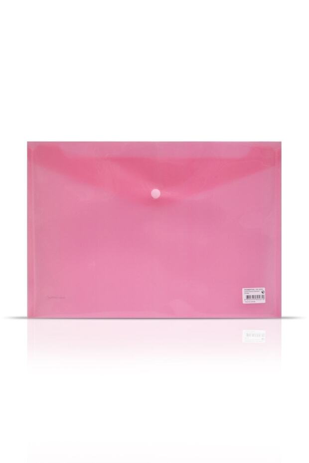 A4 Snap File Transparent Pink