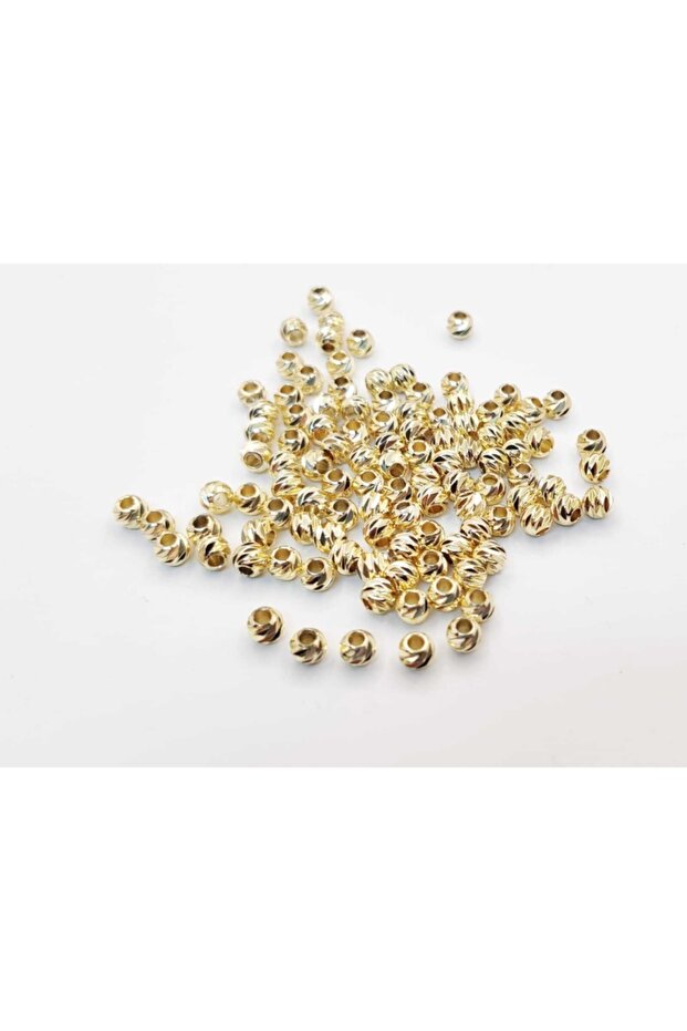 100 Pieces of Gold Dorica Beads Does Not Blacken 5 mm Spacer