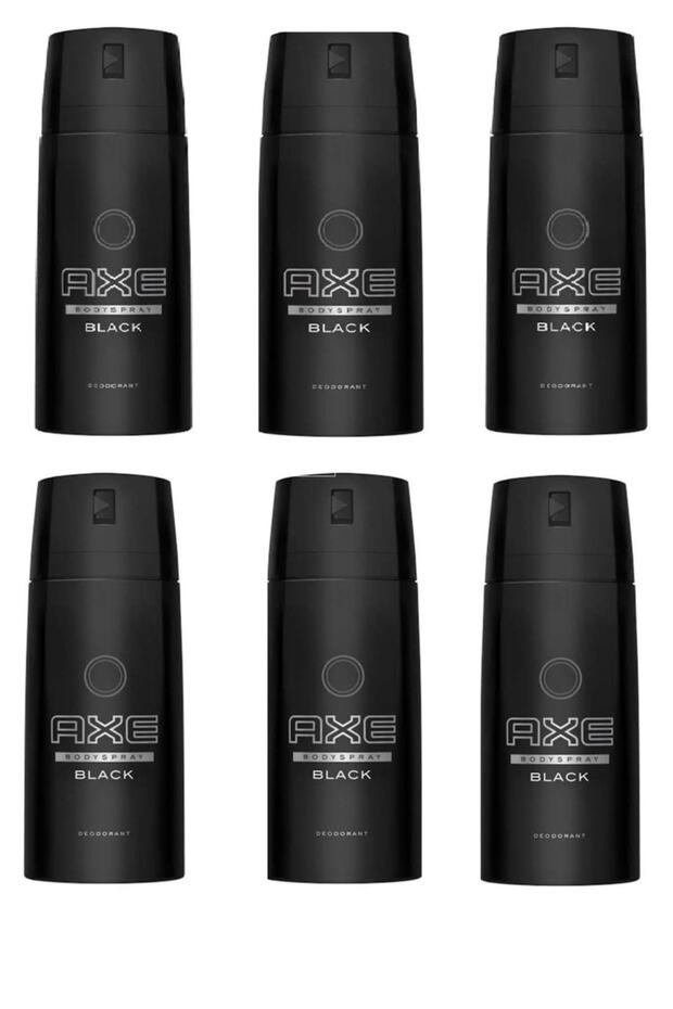 Black Deodorant 150 ml x 6 Adet - 1
