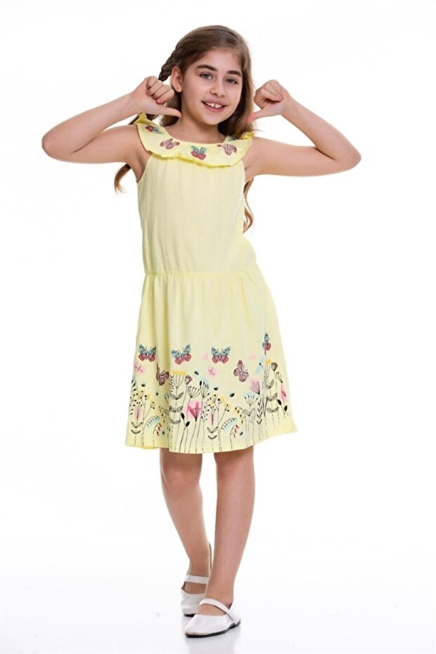 Rochie cu imprimeu fluture - 2
