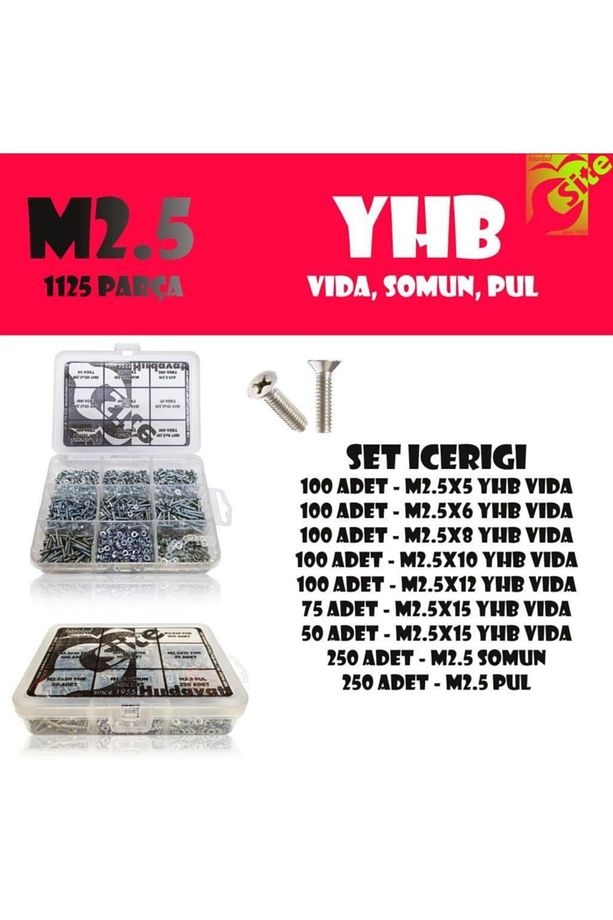 1125 Parça M2.5 Yhb Vida Seti - 1
