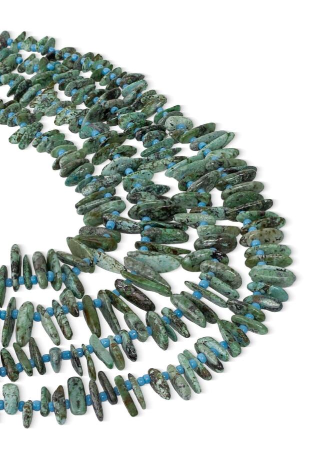 Turquoise Stone Tooth African Sequence