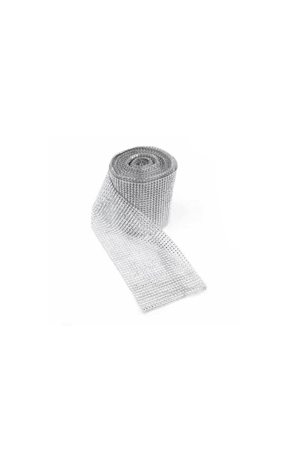 Stone-Look Plastic Strip 14 cm (9 Meters) Silver