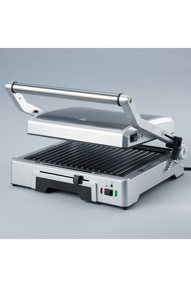 Tost Makinesi Biftek Ve Izgara Için Temas Izgarası 1.800w, Paslanmaz Çelik Fırçalanmış Gümüş - 3