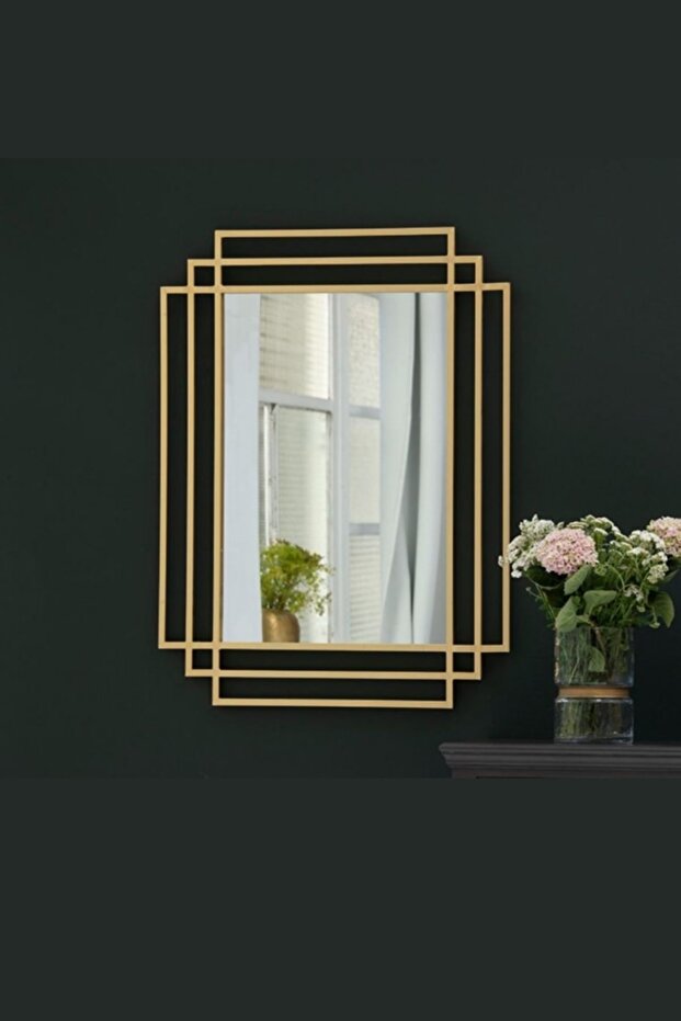 Nested Ayna Eskitme Pirinç - 4