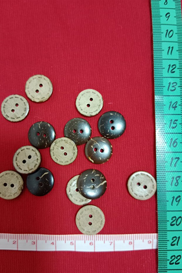 Coconut Button 12 Pieces 15mm