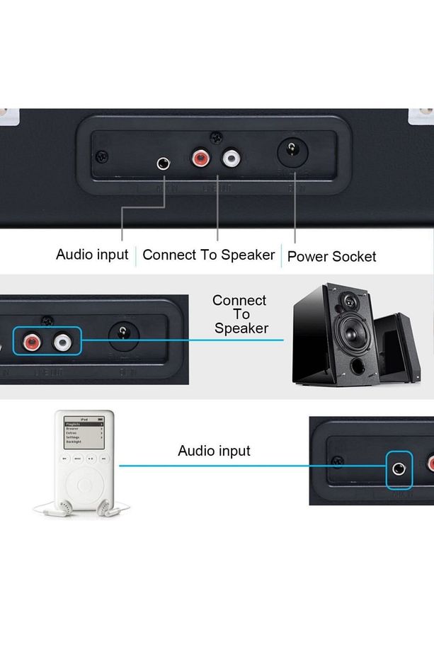 *ücretsiz Kargo Bood Retro Pikap - / Bluetooth / Usb Giriş - 33, 45, 78 Devir - 5