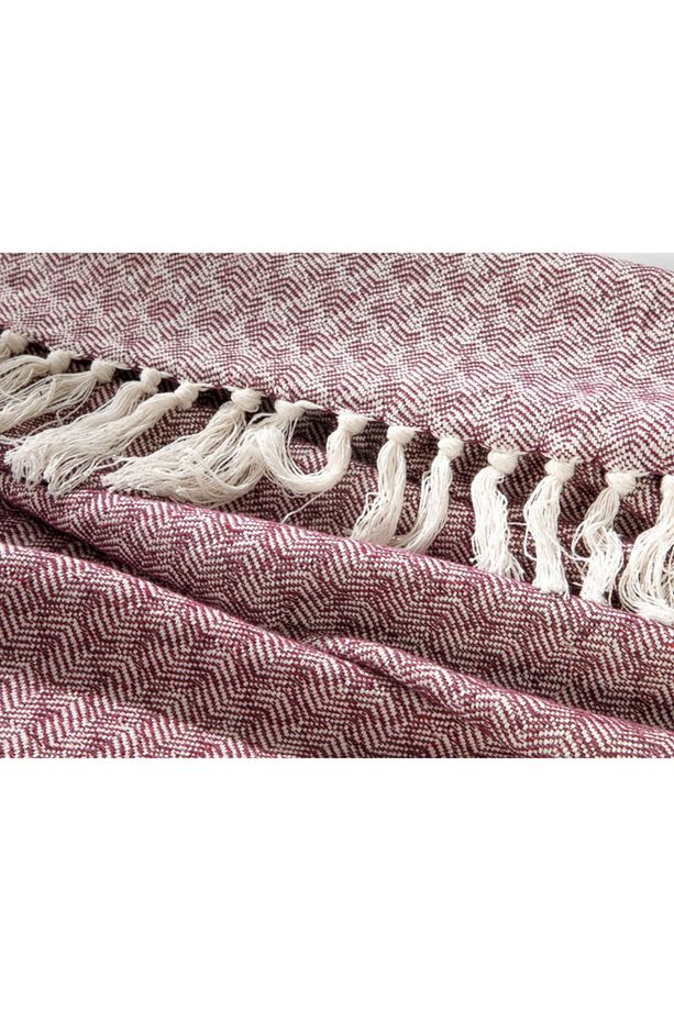 Harmony Dokuma Tek Kişilik Yatak Örtüsü 160x240 Cm Mürdüm - 4