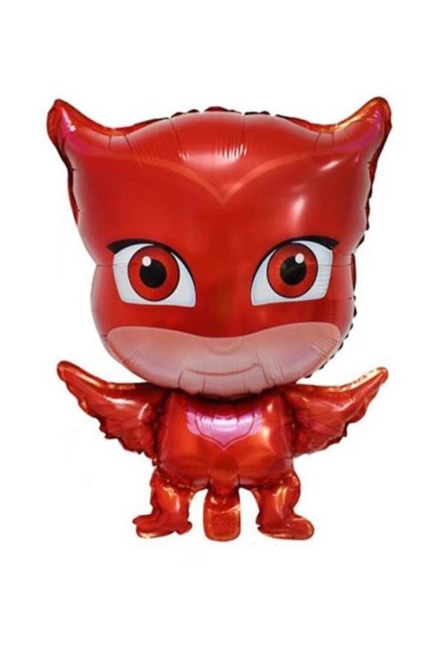 1 Pijamaskeliler Owl Girl Foil Balloon, Pija Masks Flying Balloon