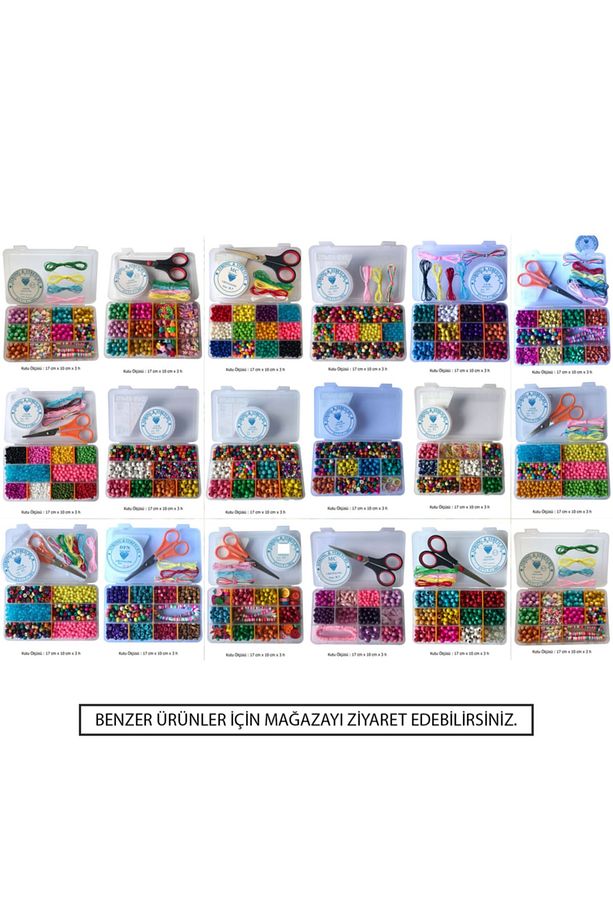 Unicorn Soft Renklerde Takı Yapma Seti Çocuk Hobi Set Figürlü Kutulu Set - 4