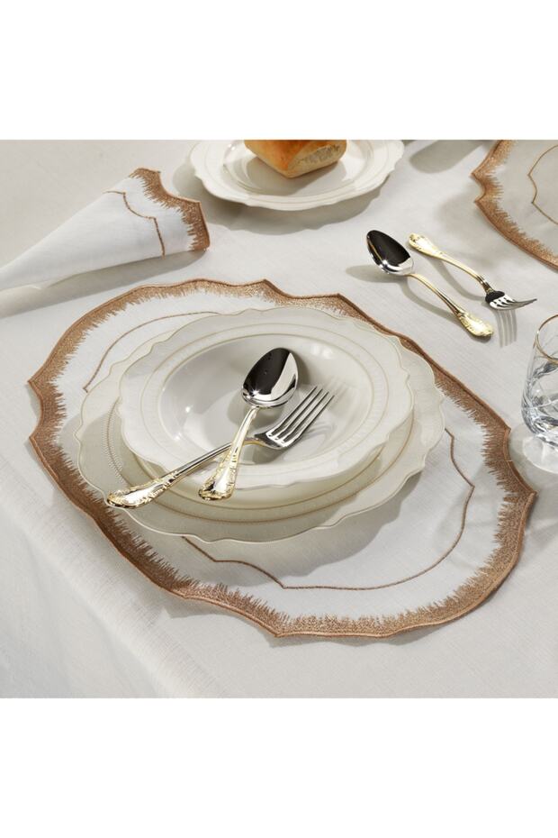 Siena 2'li Amerikan Servis Krem/bakır - 1