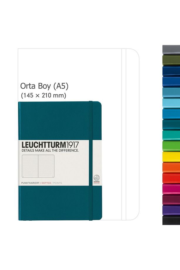 Orta Boy (A5) Not Defteri, Sert Kapak, Çizgili, Limon Sarı Kapak - 8