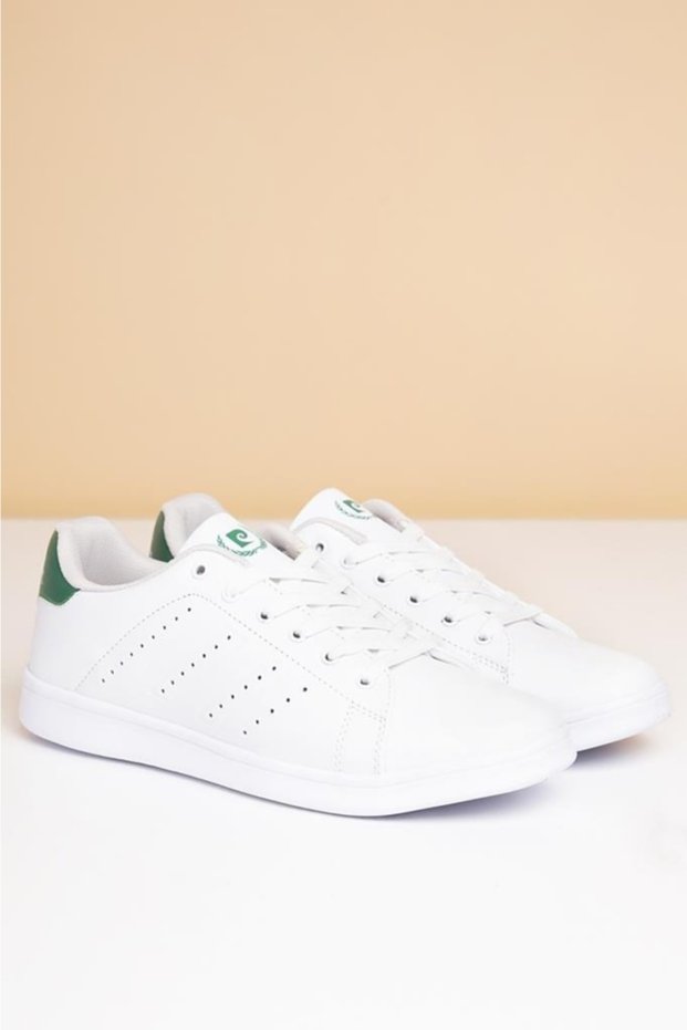 Men's Casual Sports Shoes White Green Pcs-10152