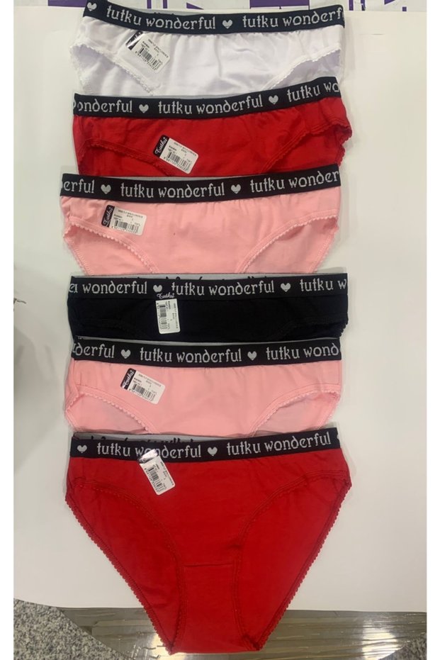 Women's 12 Pack Mixed Color Bikini Panties