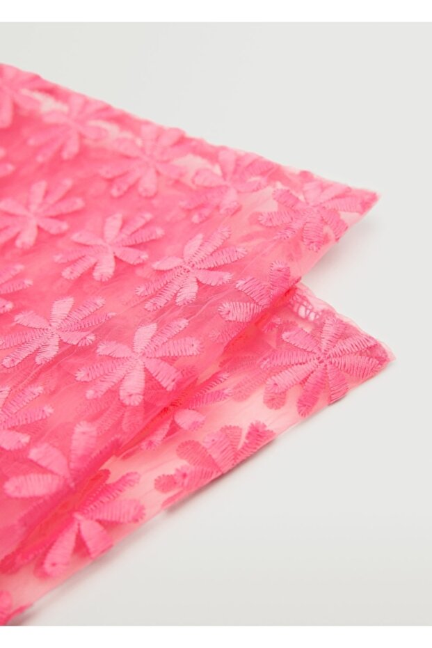 Çiçekli Organze Çanta - 4