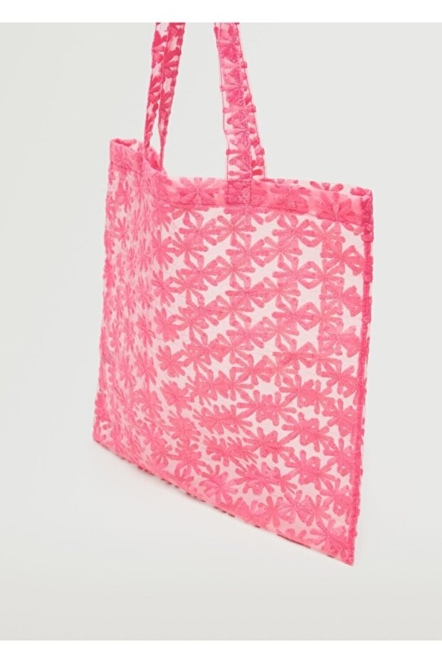 Çiçekli Organze Çanta - 3