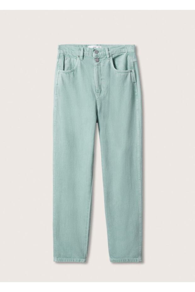 Yüksek Belli Tapered Jean - 3