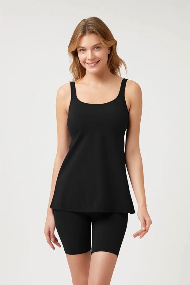 طماق سلكية مغطاة بلون سادة - 1