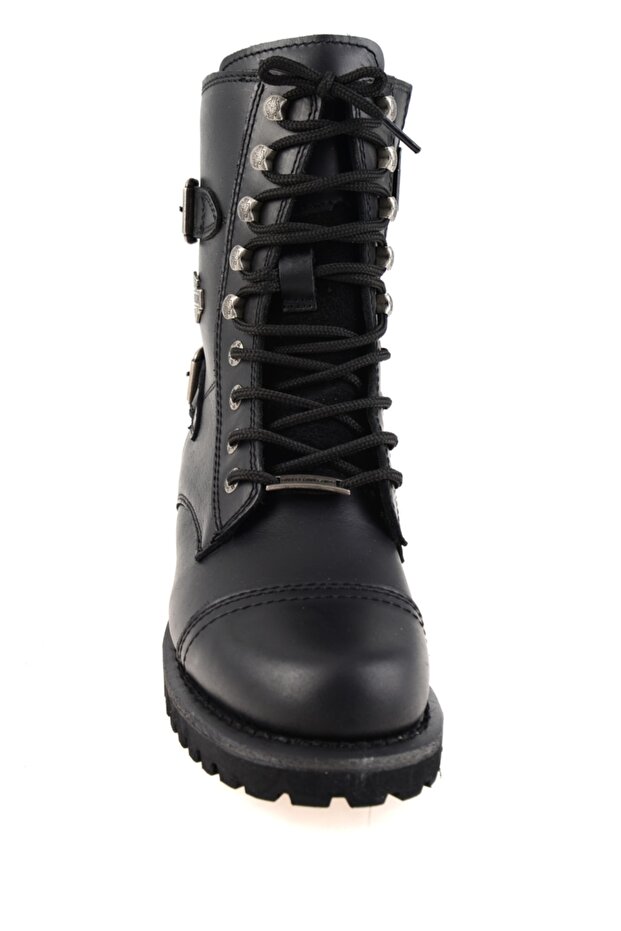 Belsa Black Deri Kadın Bot - 5