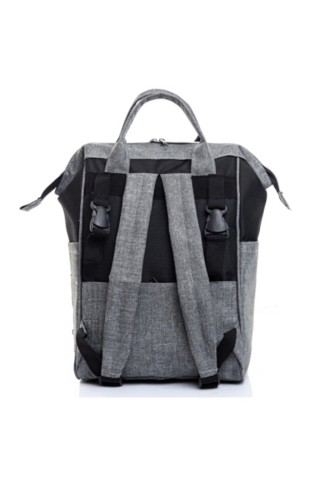 حقيبة ظهر رمادية مع ترمس - 4