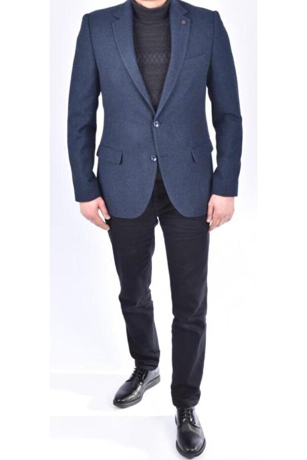 4466 سترة Astana Slimfit الصوفية/أزرق داكن/مقاس 56 - 6 قطرة