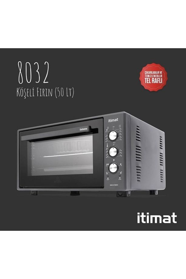 8032 50 Lt. Timerli Termostat Turbo Fanlı Çift Camlı Fırın - 4