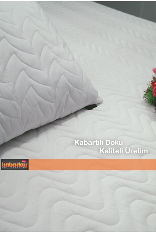 Quilted Mattress Pad Fitted (Full Wrap) 180Gr. Cotton-Polyester