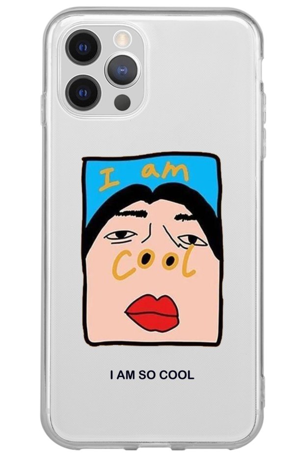 iPhone 13 Pro Cool Patterned Silicone Transparent Phone Case