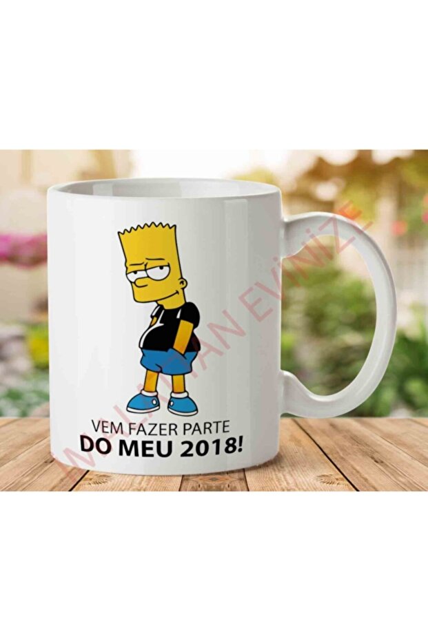 كوب بارت سيمبسون 2018 مطبوع على الجانبين