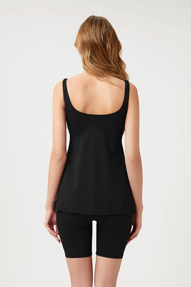 طماق سلكية مغطاة بلون سادة - 2