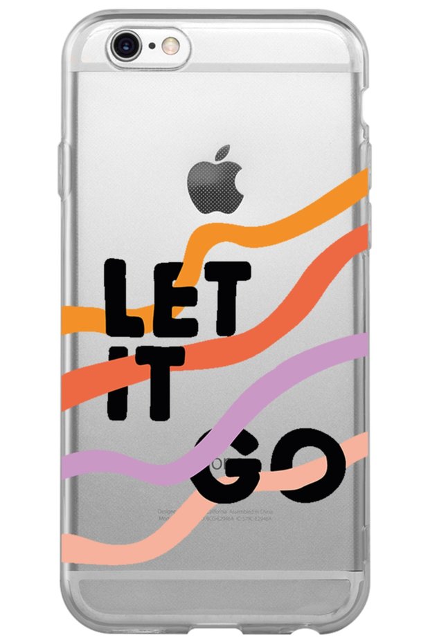 iPhone 6 6S Let It Go Patterned Patterned Transparent Silicone Phone Case