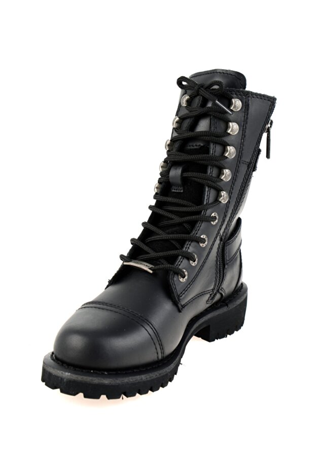 Belsa Black Deri Kadın Bot - 1