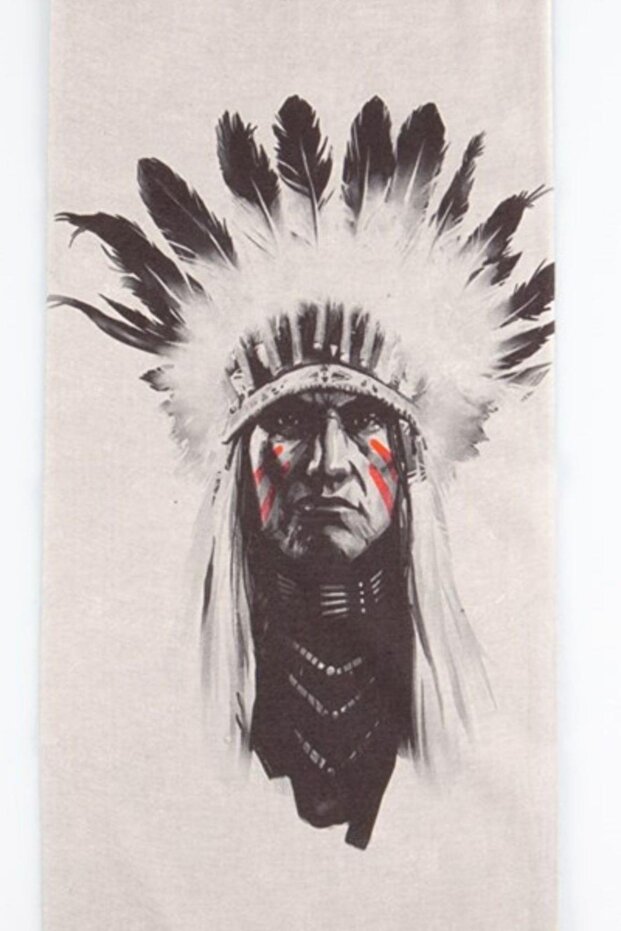 Native American Chief Themed Buff Neck Collar Bandana No:54